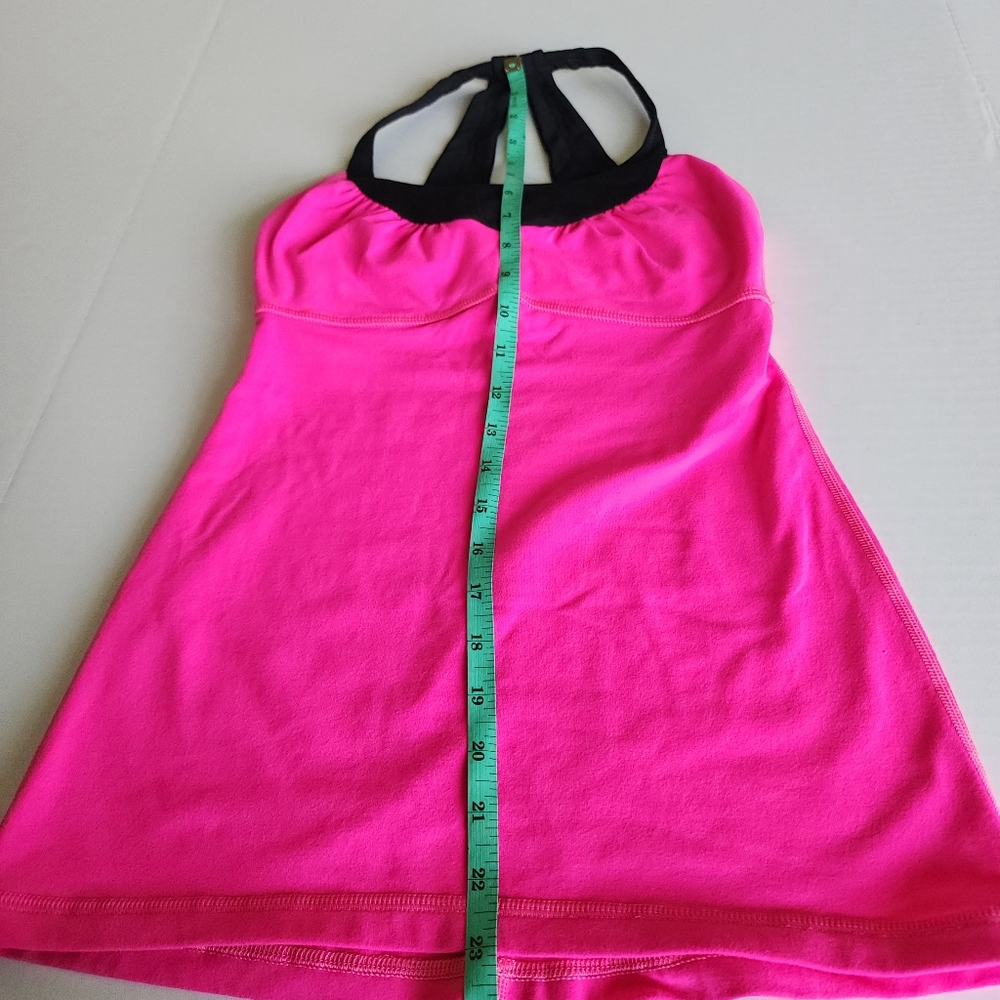 Lululemon Scoop Me Up Tank Top, Raspberry Glo Light/Black, Size 2 or XS - Picture 8 of 9